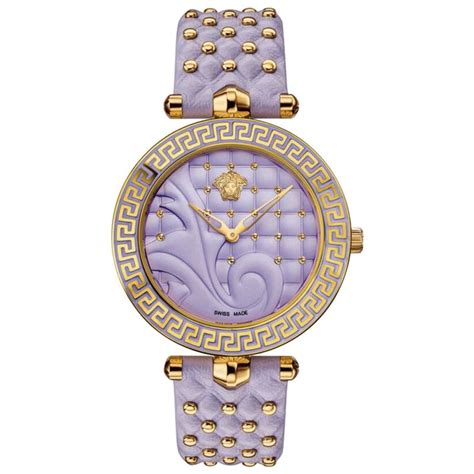 versace vanitas studded watch|new VERSACE Vanitas gold plated Greca nude studded leather .